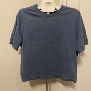 Periwinkle blue boxy tshirt uniqlo size Large